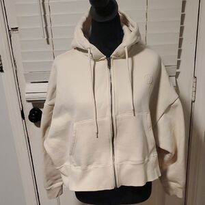 Ninth Hall Cream Zip-Up Hoodie